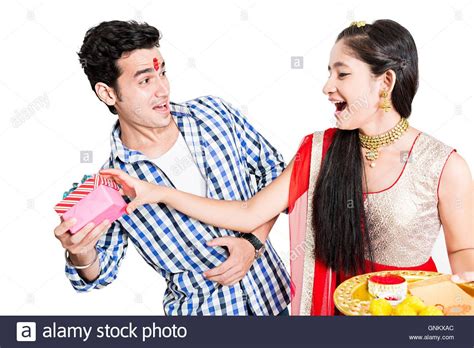 Brother Sister In Raksha Bandhan stock videos and footage